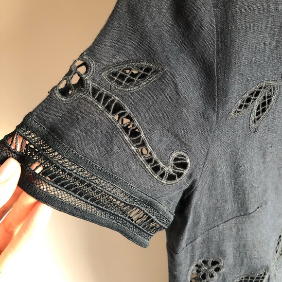 CLUB MONACO Luceenie Eyelet Linen Dress - Picture 5 of 12